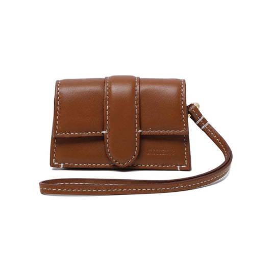 Jacquemus The Bambino flap case Clutches JACQUEMUS Saddle Brown