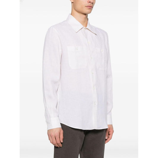Brunello Cucinelli Shirts Beige Shirts Brunello Cucinelli White Smoke