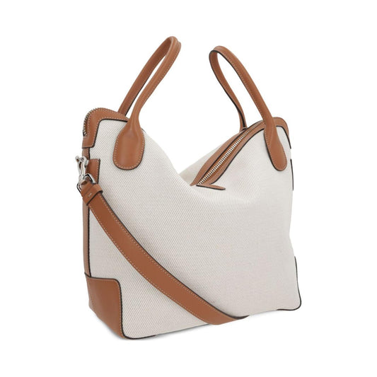 Tod's GG Canvas Shoulder Bag Handbag Tod'S Light Gray