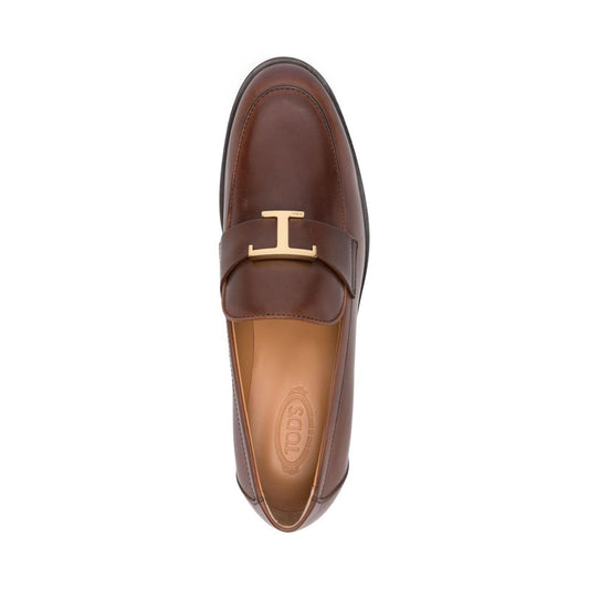 Tod's Flat shoes Brown Moccasins Tod'S Dark Olive Green