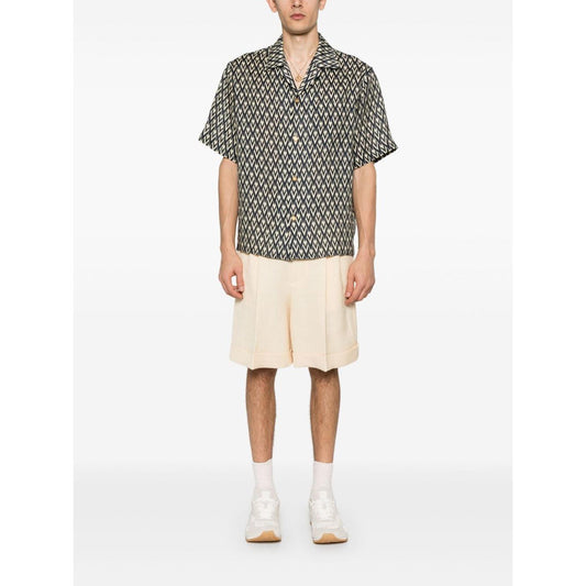 Valentino Graphic Print Shirt Shirts Valentino White Smoke