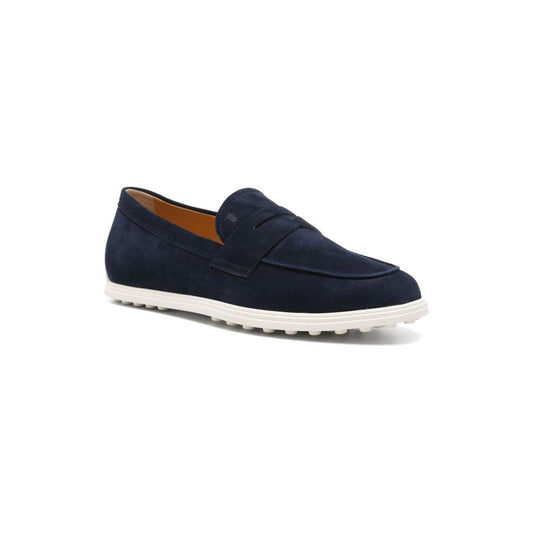 Tod's Flat shoes Blue Moccasins Tod'S Light Gray