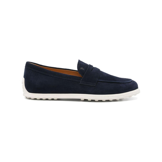 Tod's Flat shoes Blue Moccasins Tod'S Light Gray