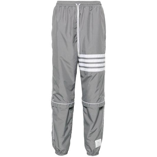 Thom Browne mid-rise ripstop track trousers Trousers Thom Browne Light Slate Gray