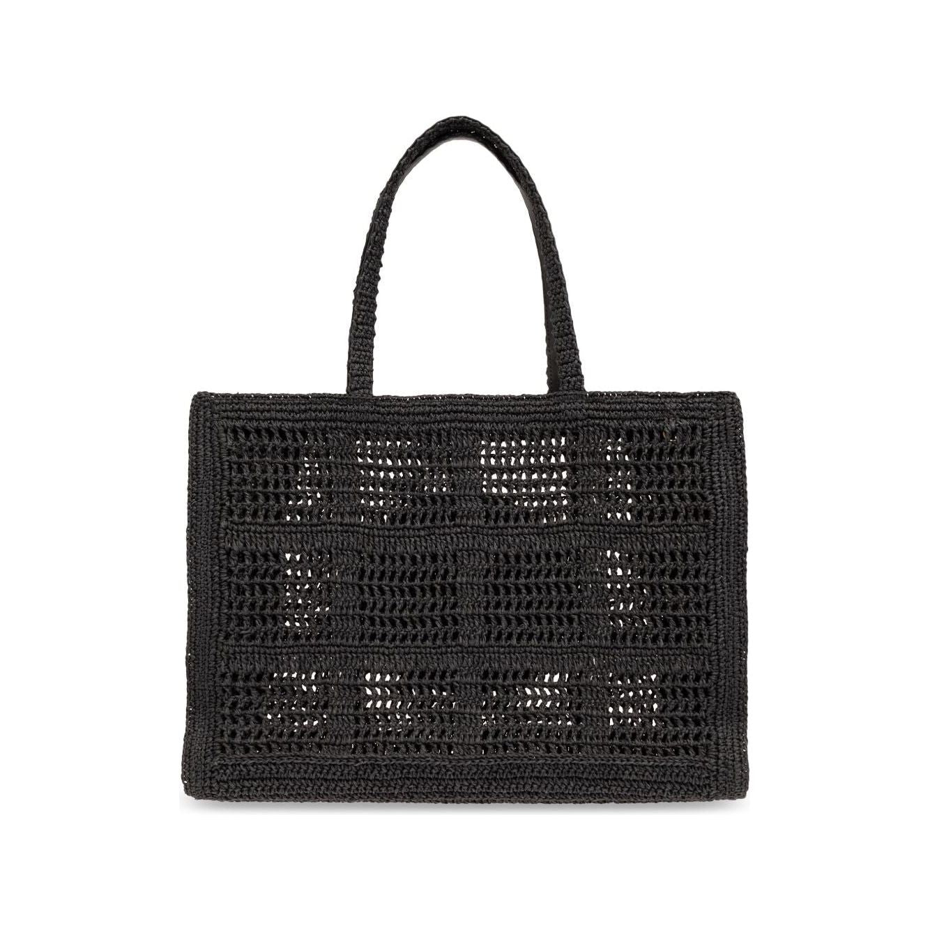 Front view with bag zipped and handles upright.