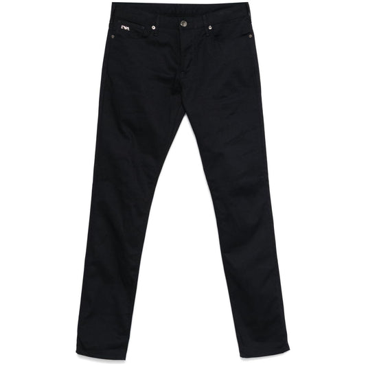 Emporio Armani logo-plaque slim-fit Jeans Jeans Emporio Armani Black