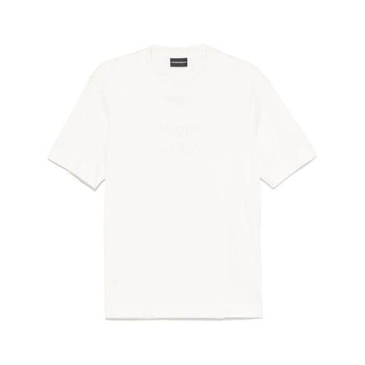 Emporio Armani logo printed T-shirt Topwear Emporio Armani White Smoke