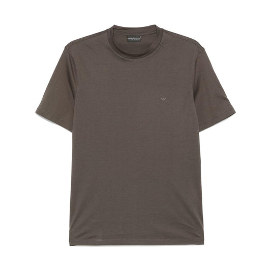 Emporio Armani Jersey Crewneck T-shirt Topwear Emporio Armani Dark Olive Green