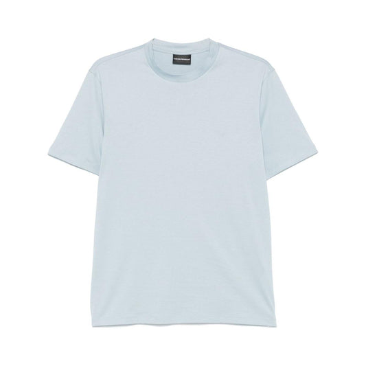 Emporio Armani T-shirt with logo patch Topwear Emporio Armani Light Gray