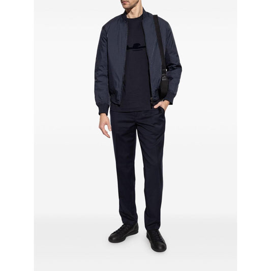 Emporio Armani Reversible bomber collar down jacket Jackets Emporio Armani Dark Slate Gray