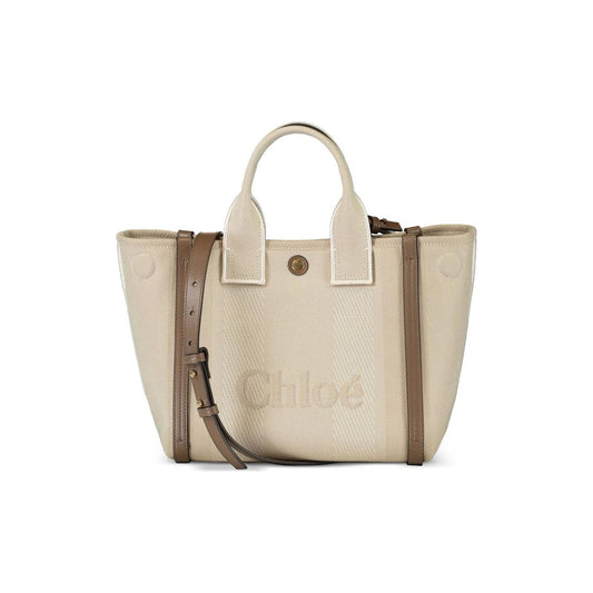 Chloè Chloé Small Canvas Tote Bag Handbag Chloè Gray