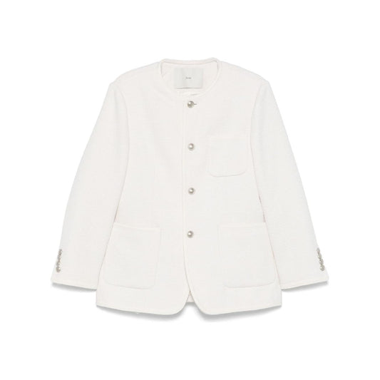 Dunst Collarless Oversized Tweed Jacket