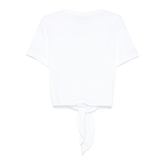 Emporio Armani Logo Print T-Shirt Topwear Emporio Armani Ghost White