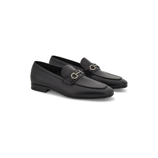 Ferragamo Gancini moccasins with applique Moccasins Ferragamo Dark Slate Gray