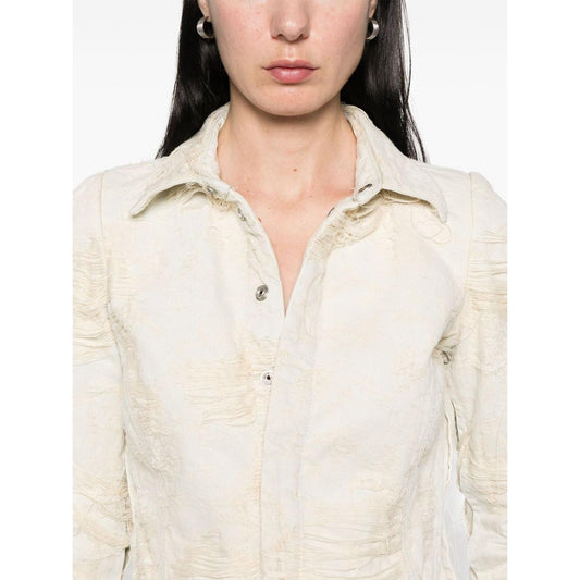Diesel denim cotton shirt Shirts Diesel Antique White