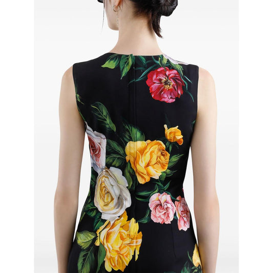Dolce & Gabbana floral print midi dress Dresses Dolce & Gabbana Antique White