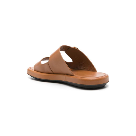 Tod's Sandals Leather Brown Sandals Tod'S Sienna