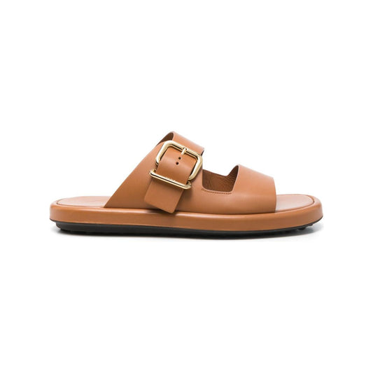 Tod's Sandals Leather Brown Sandals Tod'S Sienna
