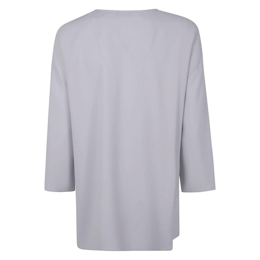 Emporio Armani side-slit blouse Topwear Emporio Armani Gray