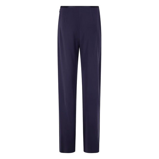 Emporio Armani satin-trim trousers Trousers Emporio Armani Dark Slate Gray