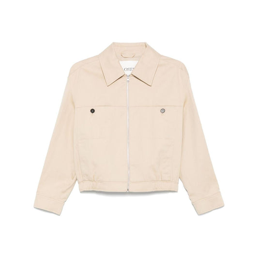 Closed Cotton-linen work jacket Jackets Closed Antique White