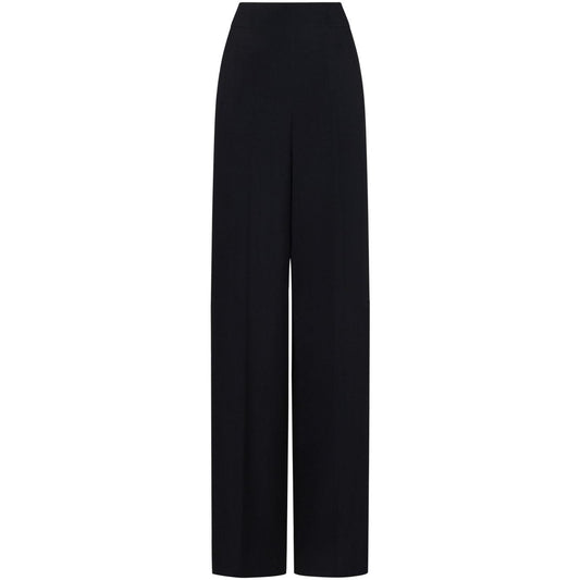 Emporio Armani Straight trousers in silk cady Trousers Emporio Armani Black