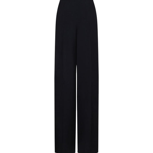 Emporio Armani Straight trousers in silk cady Trousers Emporio Armani Black