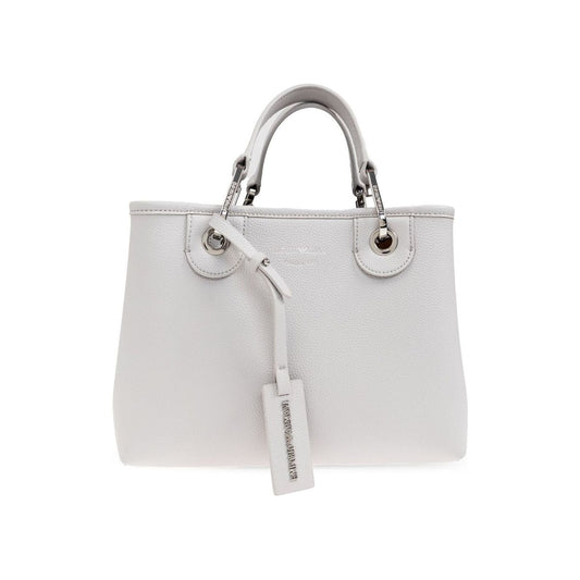 Emporio Armani MyEA small tote bag with deer print Shopper Emporio Armani Light Gray