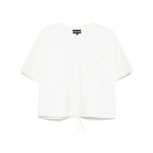Emporio Armani T-shirt with logo Topwear Emporio Armani White Smoke