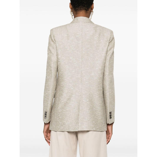 Tagliatore Jackets Beige Jackets Tagliatore Antique White