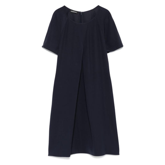 Emporio Armani Short crew neck dress Dresses Emporio Armani Dark Slate Gray