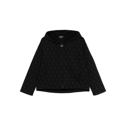 Emporio Armani logo-print hoodie Topwear Emporio Armani Black