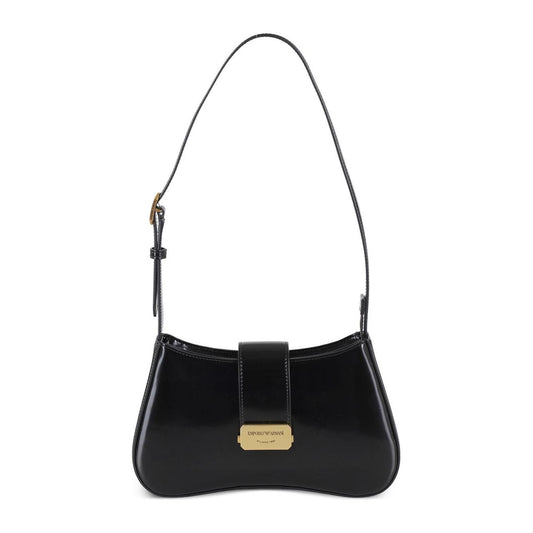 Emporio Armani Hobo shoulder bag with logo buckle Shoulder Emporio Armani Black