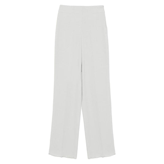 Emporio Armani herringbone-jacquard trousers Trousers Emporio Armani Light Gray