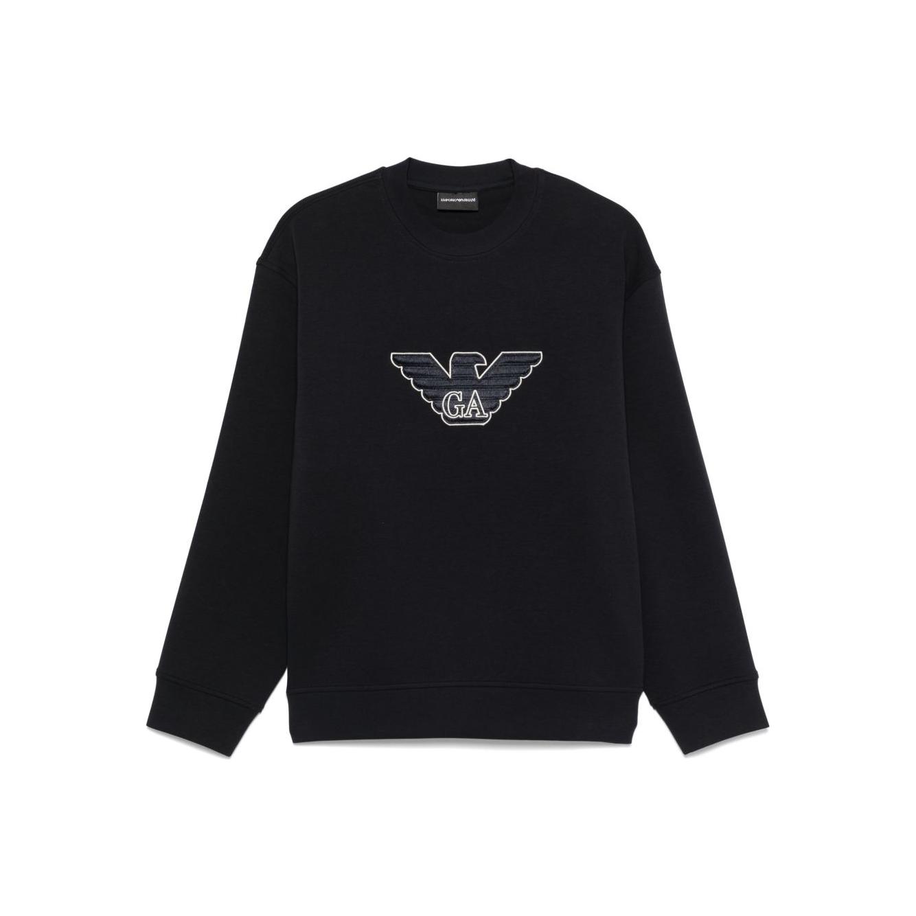 Emporio Armani logo patch sweatshirt Topwear Emporio Armani Black