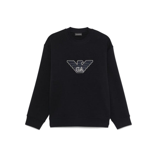 Emporio Armani logo patch sweatshirt Topwear Emporio Armani Black