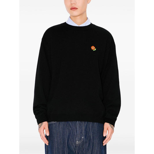 Kenzo Pop Wool Sweaters Black Topwear Kenzo White Smoke