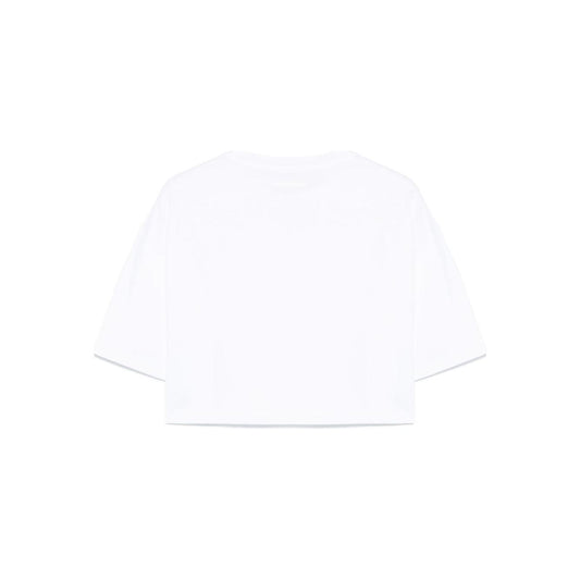 Emporio Armani crewneck crop top Topwear Emporio Armani Snow