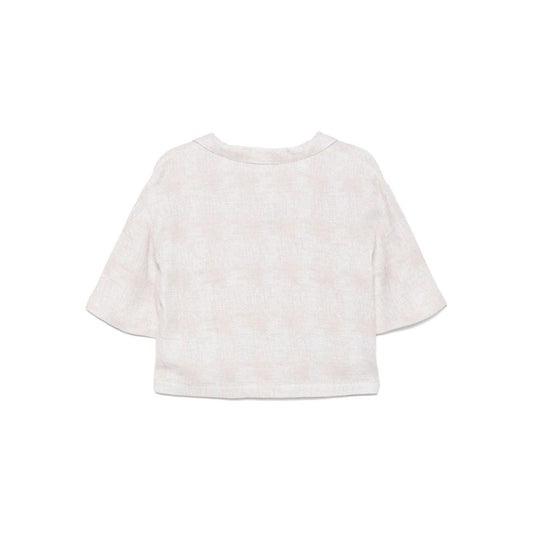 Emporio Armani cropped linen shirt Shirts Emporio Armani Antique White