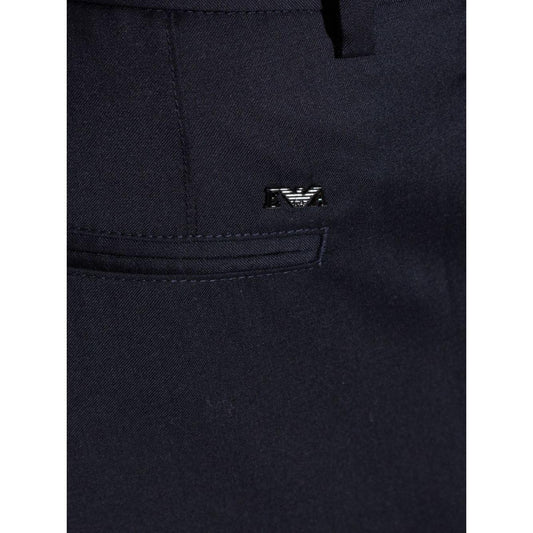 Emporio Armani Trousers Blue Trousers Emporio Armani Black
