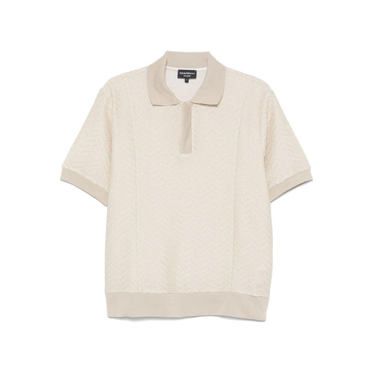 EMPORIO ARMANI CAPSULE T-shirts and Polos Beige Topwear Emporio Armani Light Gray