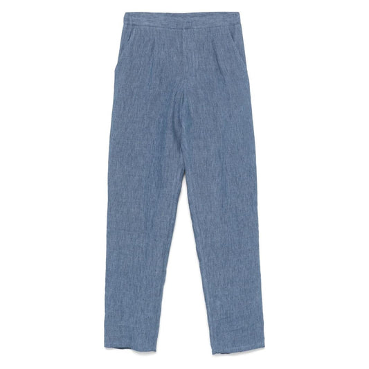 Emporio Armani Trousers Clear Blue Trousers Emporio Armani Slate Gray