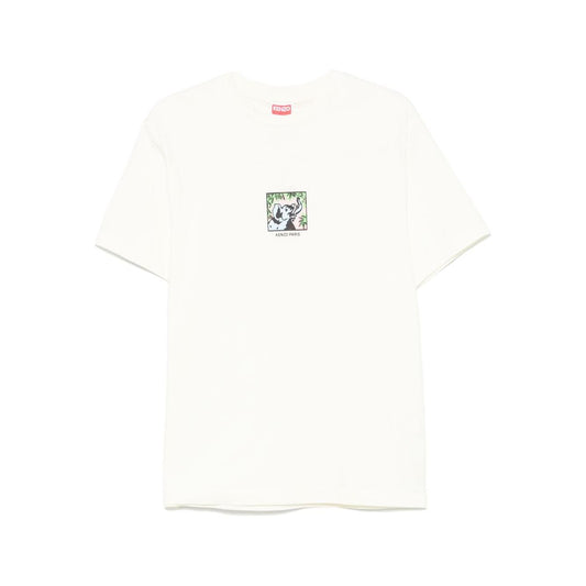 Kenzo T-shirts and Polos White Topwear Kenzo Floral White