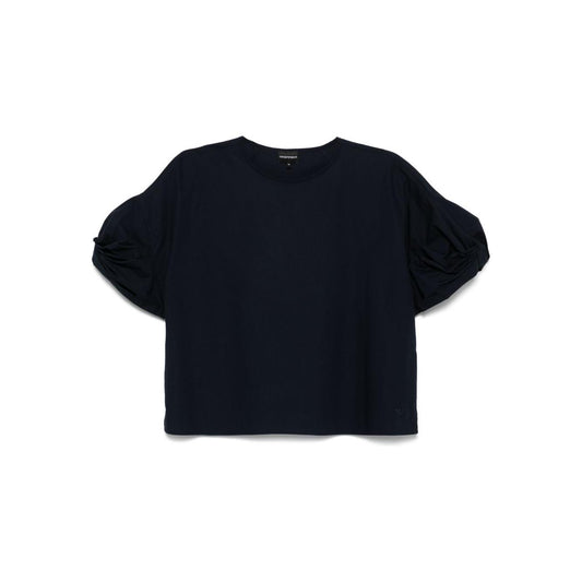 Emporio Armani Top Blue Topwear Emporio Armani Black