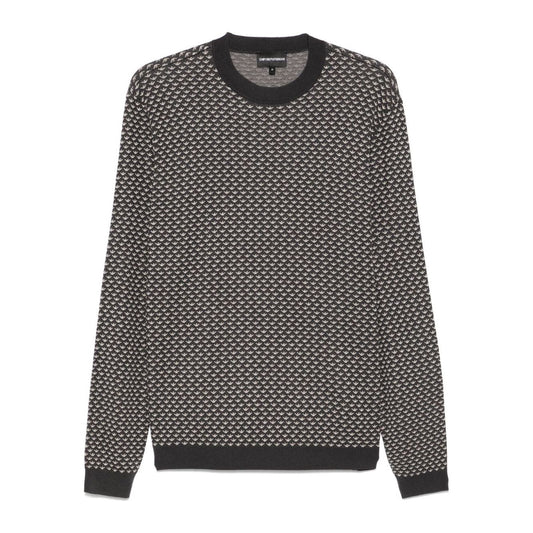 Emporio Armani Sweaters Black Topwear Emporio Armani Dark Slate Gray
