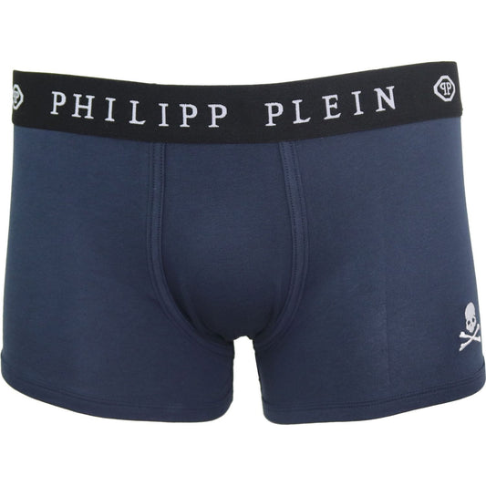 Philipp Plein Blue Cotton Men Boxer Philipp Plein Dark Slate Gray