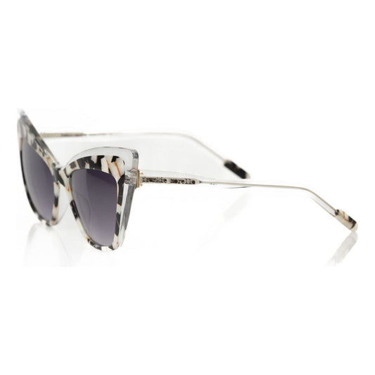 Frankie Morello Black Acetate Women Sunglass Frankie Morello Beige