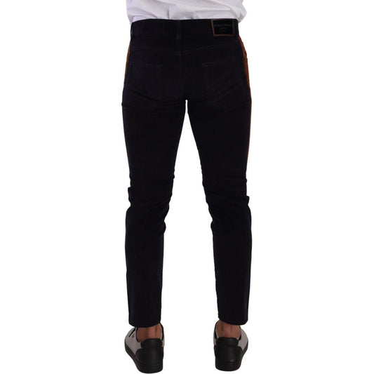Dolce & Gabbana Elegant Slim Fit Denim for the Modern Man Dolce & Gabbana Black