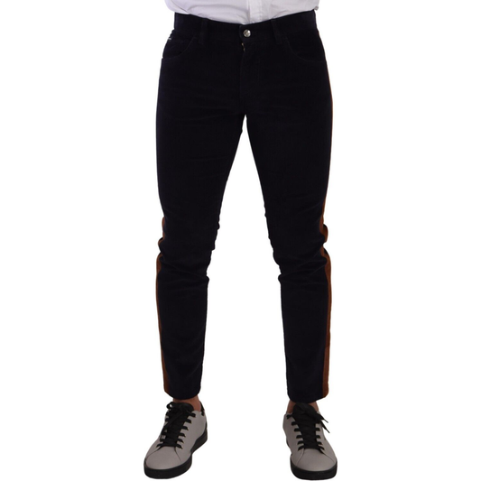 Dolce & Gabbana Elegant Slim Fit Denim for the Modern Man Dolce & Gabbana Black