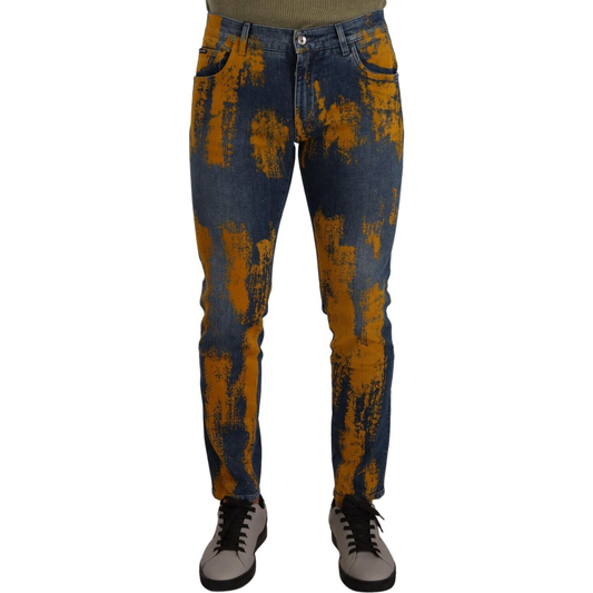 Dolce & Gabbana Slim Fit Stretch Denim Jeans Dolce & Gabbana Dark Slate Gray